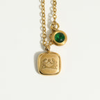 December Birthday Stone Pendant High Color Retention Necklace