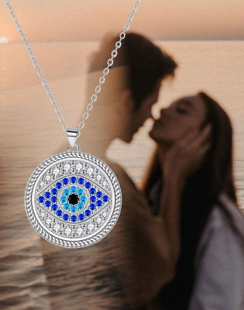 Eye Devil's Eye Pendant Vintage Necklace Women's Jewelry