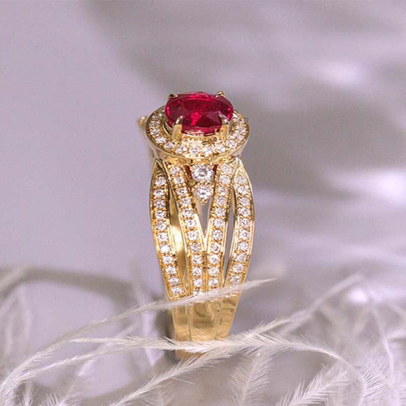 Unique Cross Winding Design Ring Birthday Gift Zircon