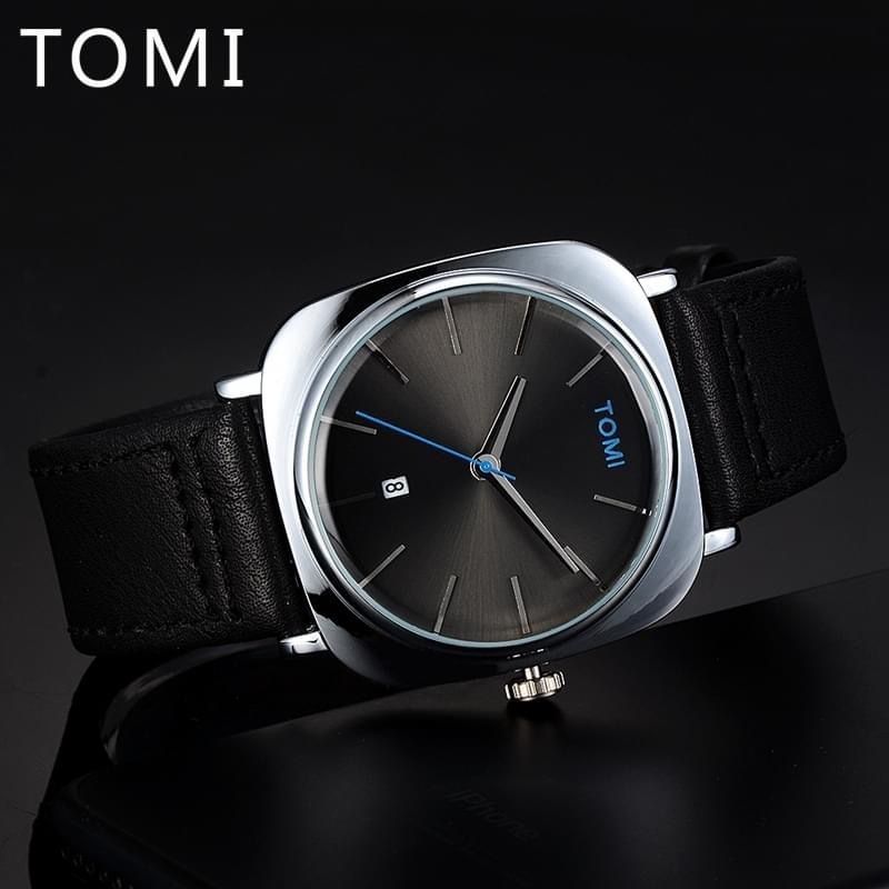 Watch Tomi Black Silver Business Class Watch
