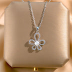 Women's High-grade Silver Pearl SUNFLOWER Necklace