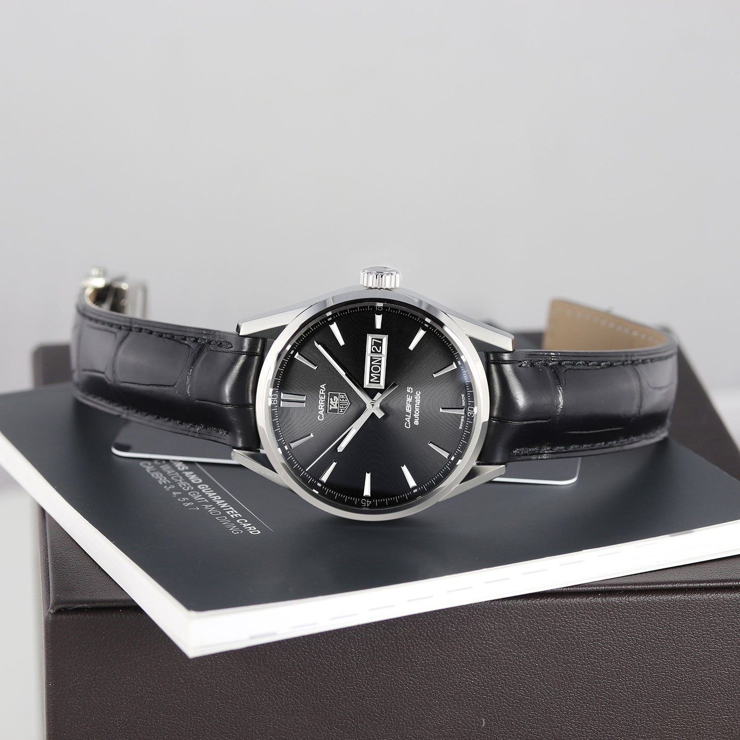 Watch Carrera black Leather Strap Quartz Dial