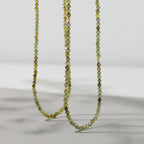 Vintage Green Beaded Zircon Necklace