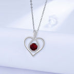 Fashion High-end Love Deep Necklace Female European And American Romantic Ornament