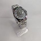 Rolex Silver Golden Quartz Blue Dial Watch