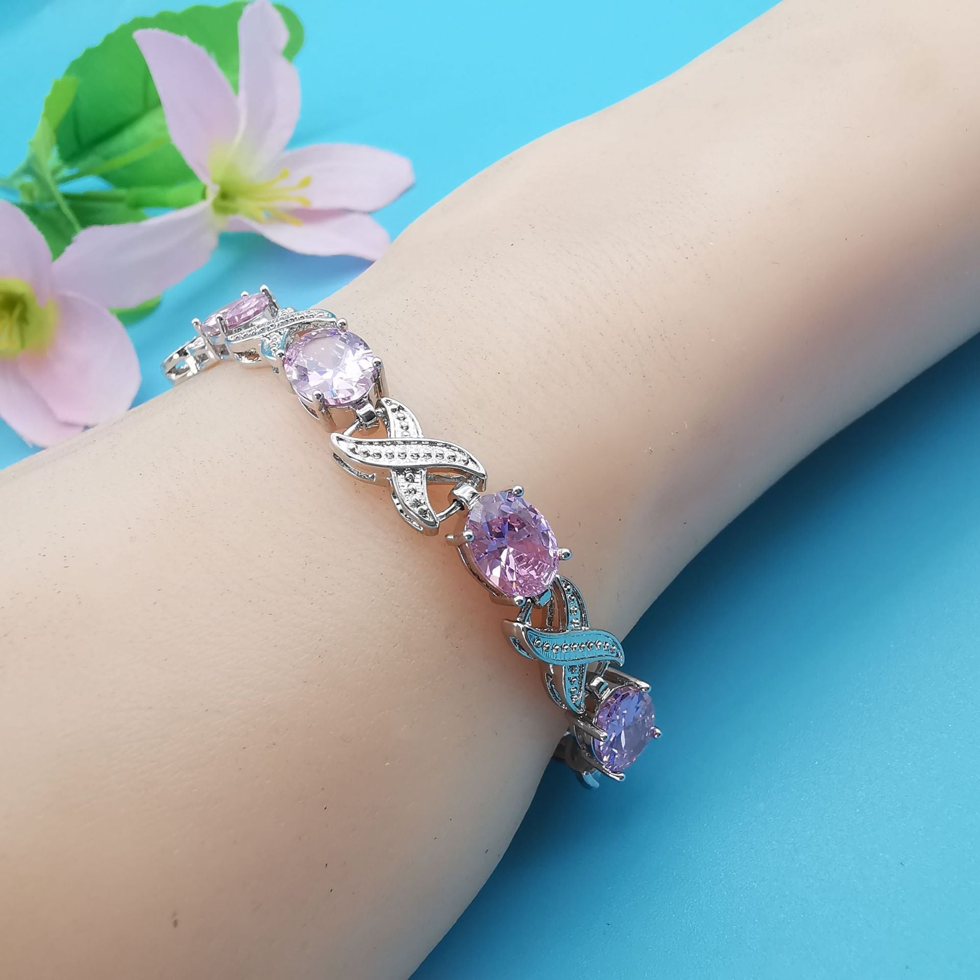 European And American Fashion Popular Jewelry Zircon Bracelet Gift