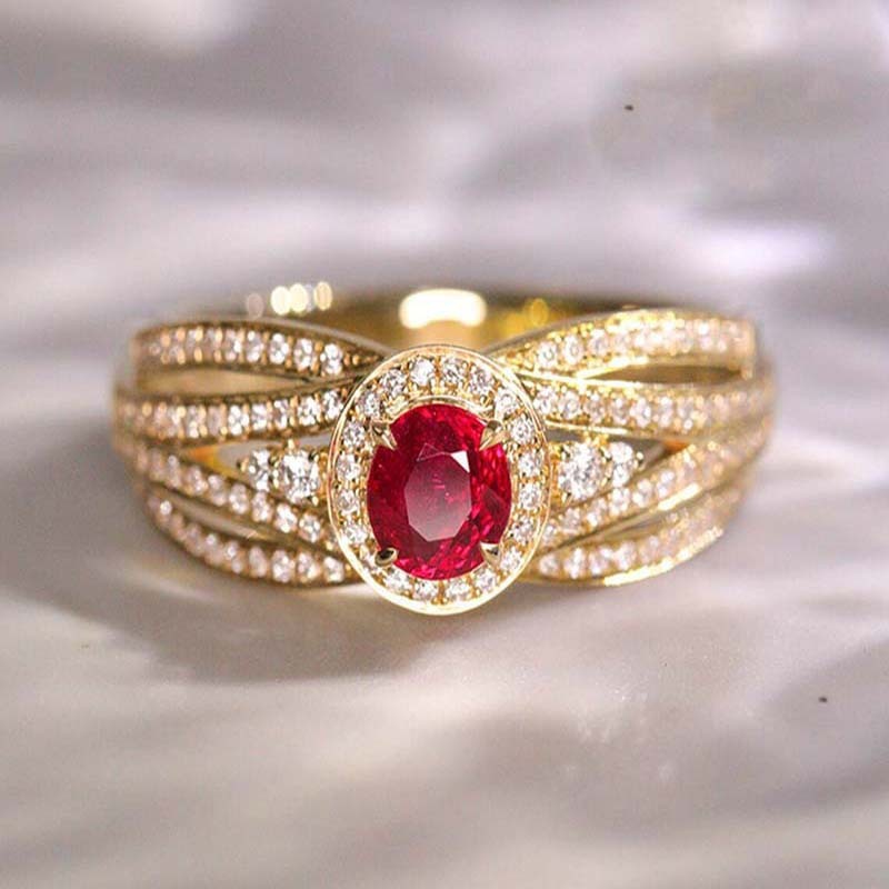 Unique Cross Winding Design Ring Birthday Gift Zircon