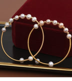 Natural Freshwater Pearl Opening Adjustable Delicate Bracelet