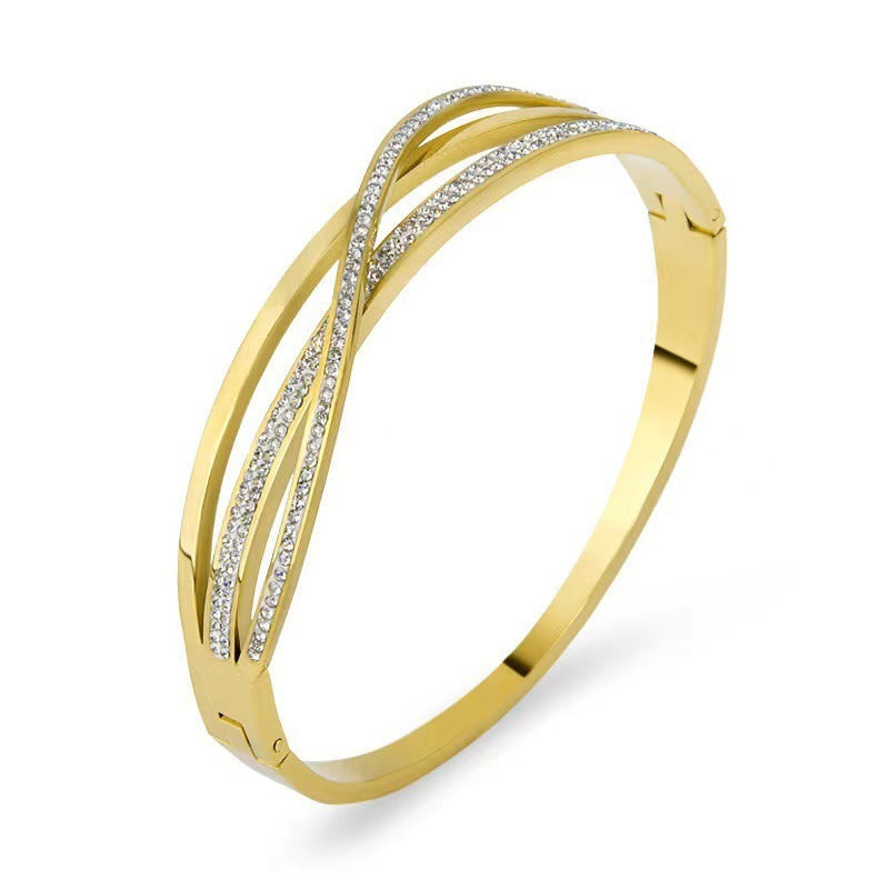 Niche Rose Gold Cold Style Bracelet