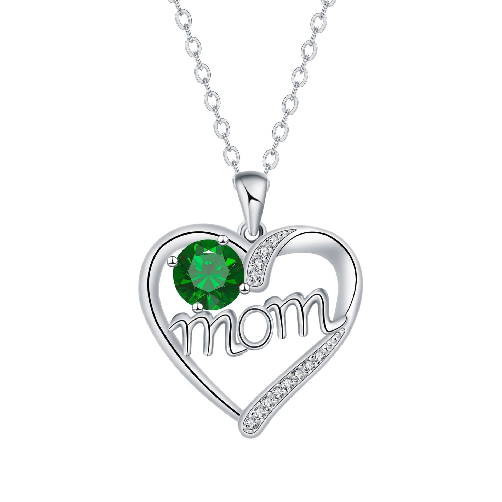 Love Heart-shaped Diamond MOM Jewelry Ornament