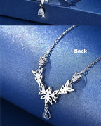 Autumn Summer New White Copper Romantic Wheat Necklace For Women