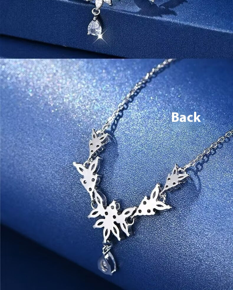 Autumn Summer New White Copper Romantic Wheat Necklace For Women