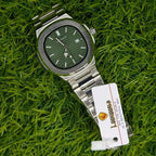 Watch LookWorld Green Dial Silver Chain