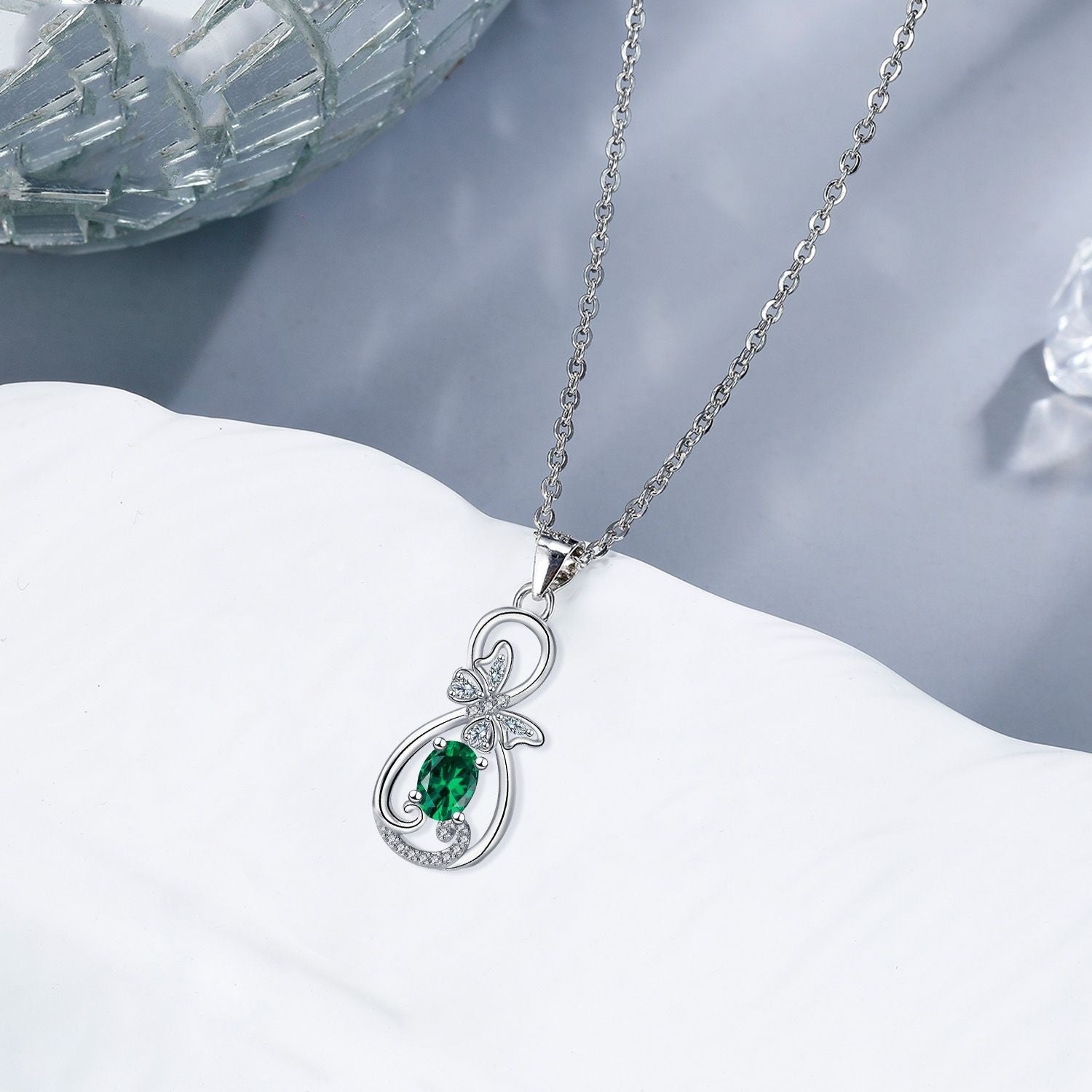 Women's Fashion Infinite Symbol Butterfly Necklace