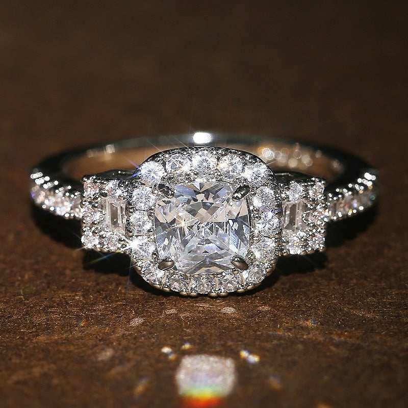 Micro Inlaid Zircon Wedding Ring For Women
