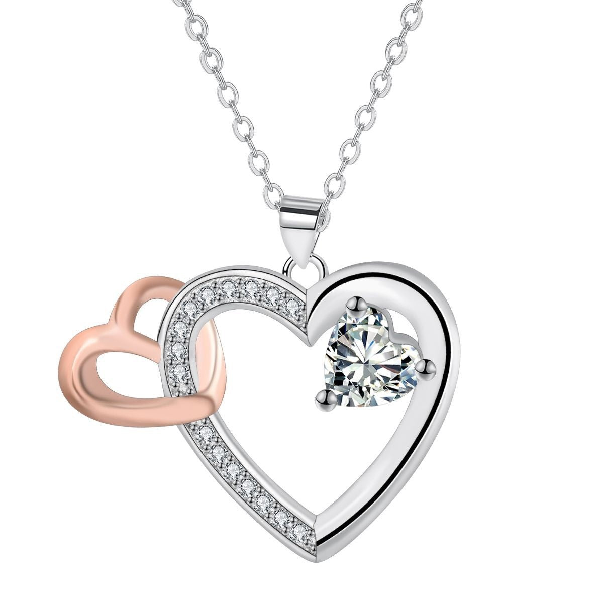 Women's Heart-to-heart Necklace