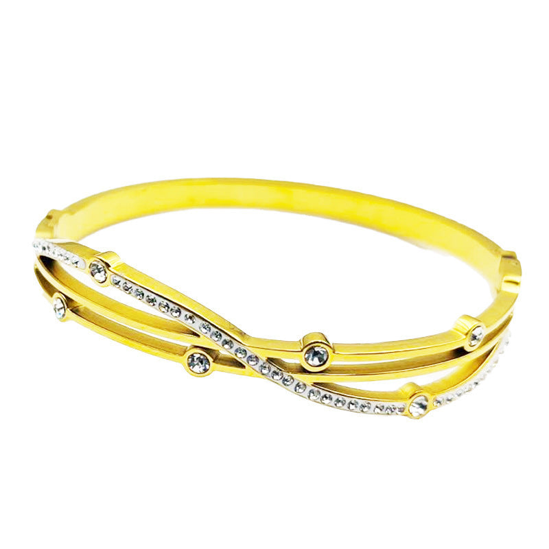 Niche Rose Gold Cold Style Bracelet
