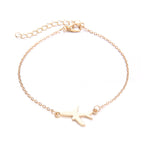 European And American Bohemian Aircraft Map Charm Bracelet 3-piece Set For Women