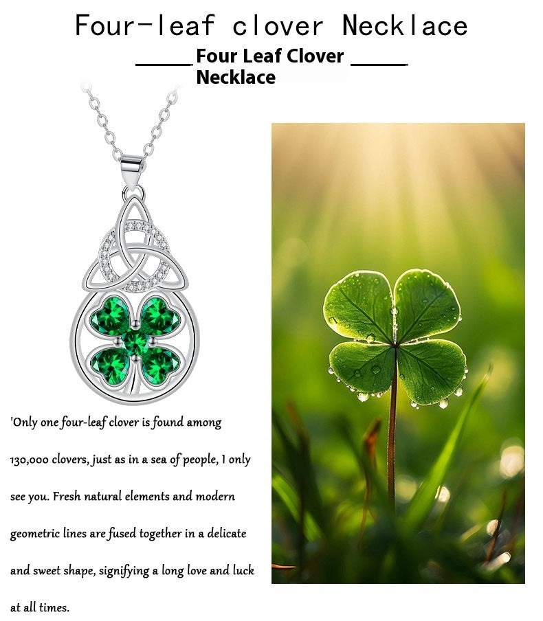 European And American Clover Lucky Female Pendant Celtic Advanced Sense