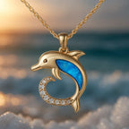 Women's Simple Temperamental Minority Design Ocean Pendant Necklace