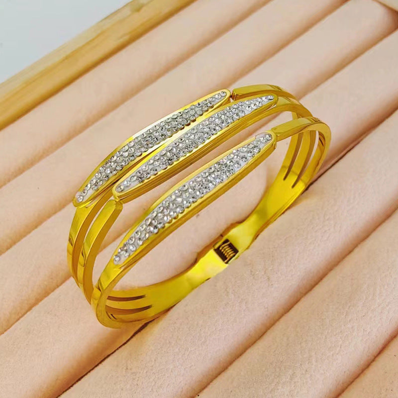 Niche Rose Gold Cold Style Bracelet