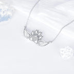 Fashion Personality Heart-shaped Pendant Ornaments Cute Dog's Paw All-match Women's Necklace