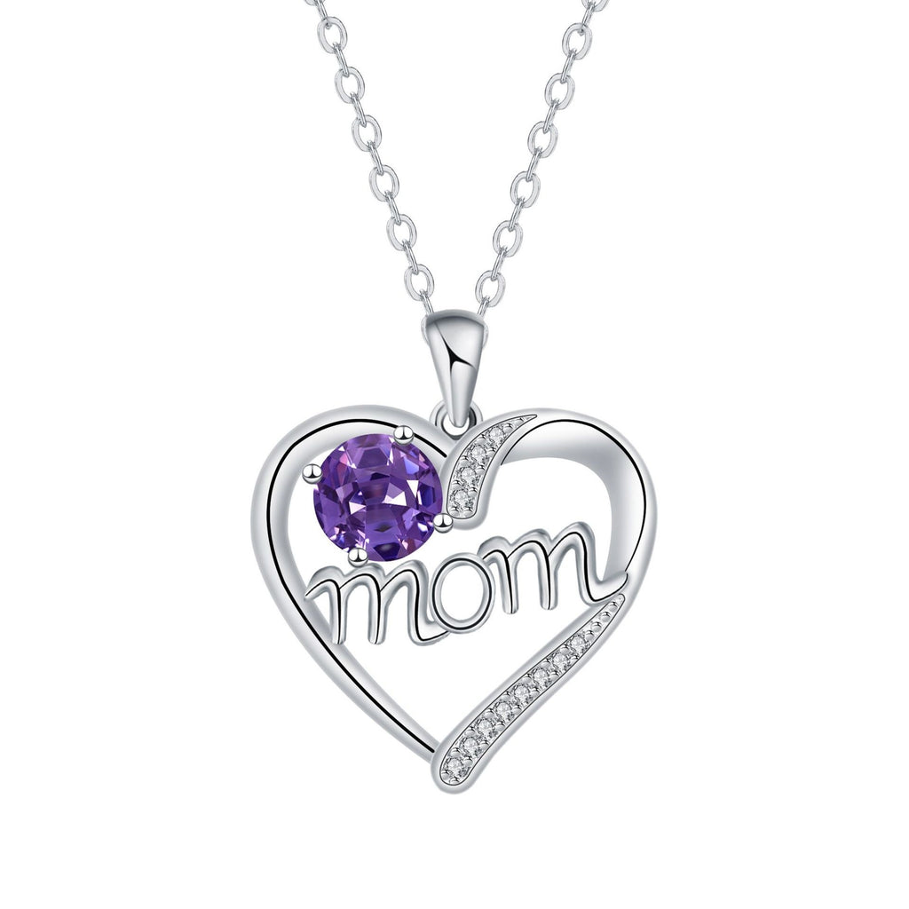 Love Heart-shaped Diamond MOM Jewelry Ornament
