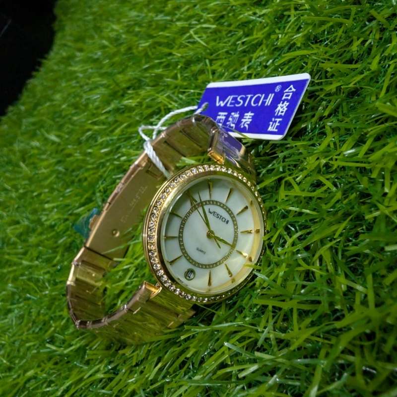 Watch WESTCI-II Gold chain with white dial
