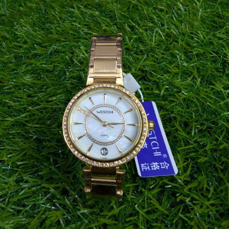 Watch WESTCI-II Gold chain with white dial