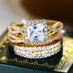 Fashion New Creative Three-piece Set Couple Rings