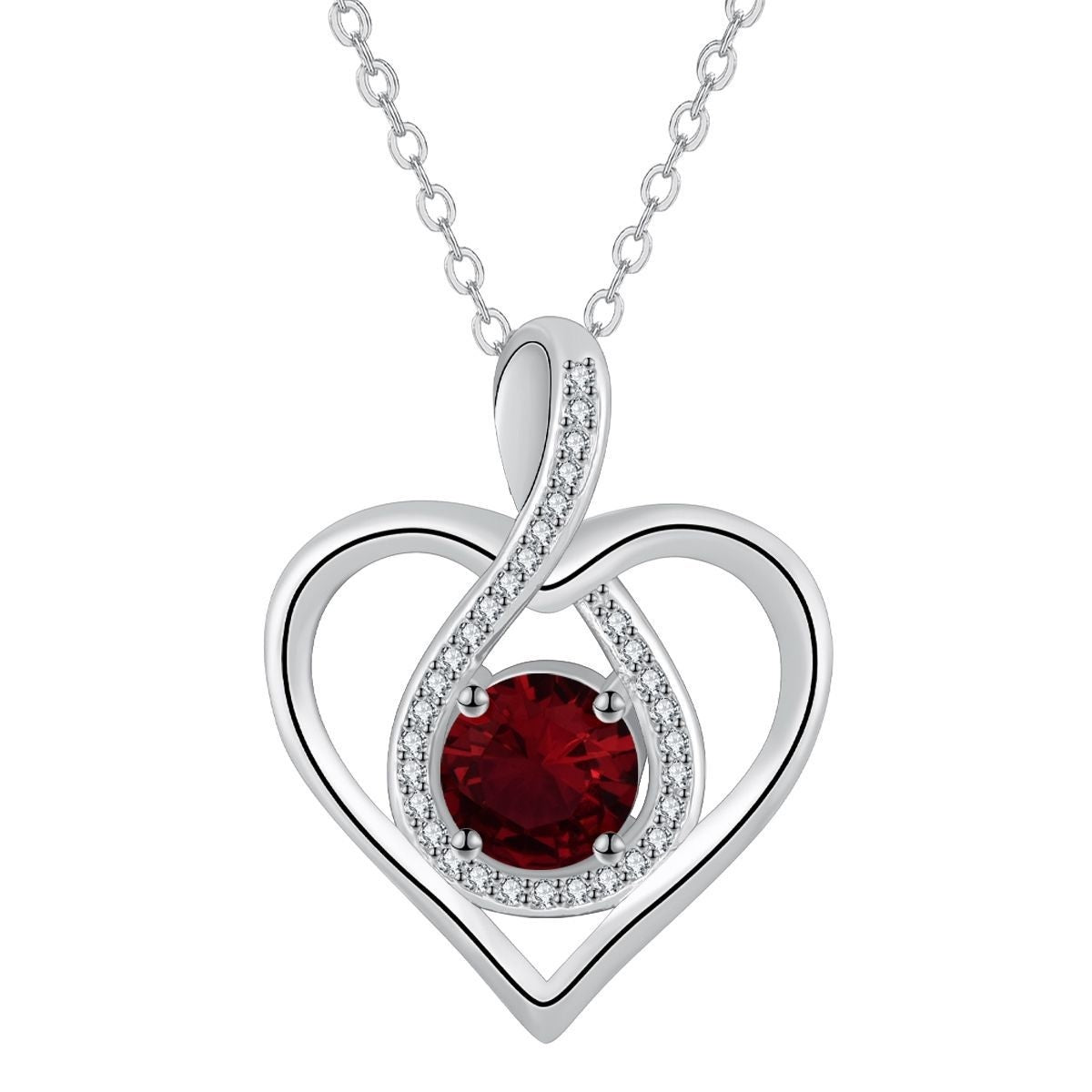 Fashion High-end Love Deep Necklace Female European And American Romantic Ornament