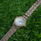 Watch Aogili Gold Chain With White Octagonal Dial