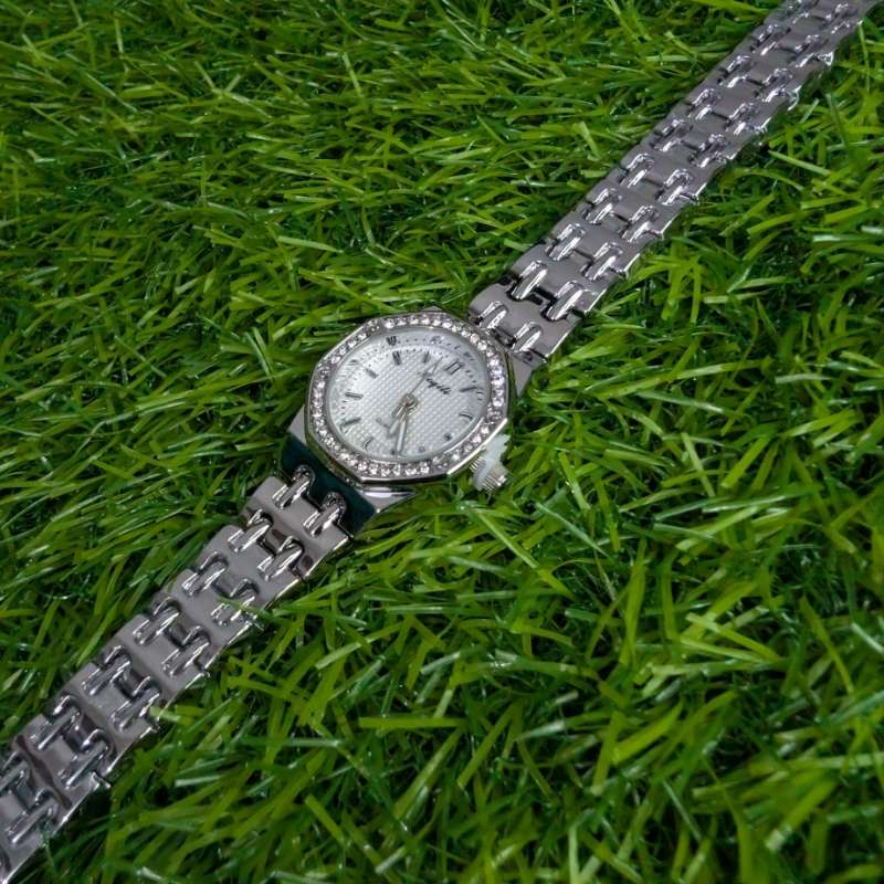 Watch Aogili Silver Chain White Octagonal Dial