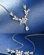 Autumn Summer New White Copper Romantic Wheat Necklace For Women