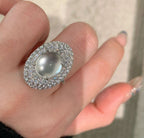 Ring Female Adjustable Opening Light Luxury