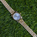 Aogili Golden Chain With White Round Dial
