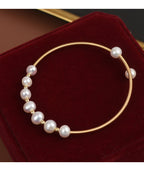 Natural Freshwater Pearl Opening Adjustable Delicate Bracelet
