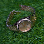 Watch Aogili Copper Chain With Copper Round Dial