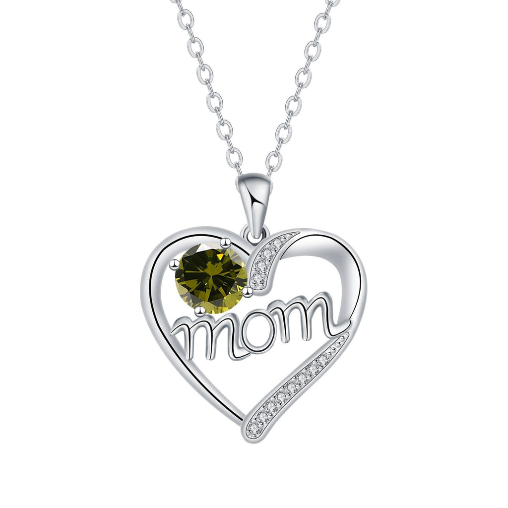 Love Heart-shaped Diamond MOM Jewelry Ornament