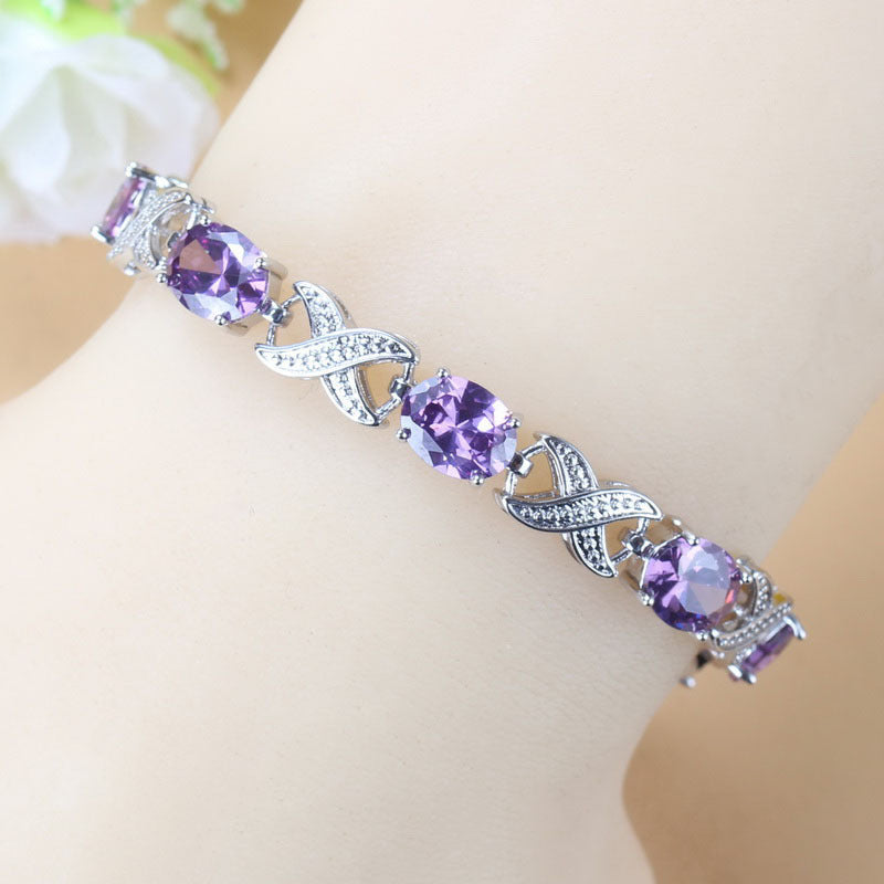 European And American Fashion Popular Jewelry Zircon Bracelet Gift