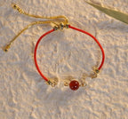 Simple Red Agate Bracelet Female Birth Year Lucky