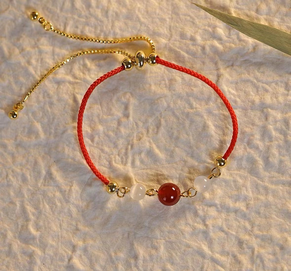 Simple Red Agate Bracelet Female Birth Year Lucky