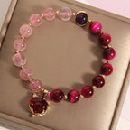 Natural Strawberry Crystal Fashionable Bracelet For Women