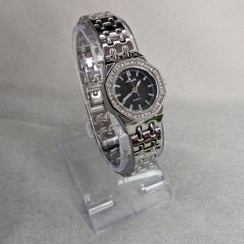 Watch Aogili Silver Chain White Gold Octagonal Dial