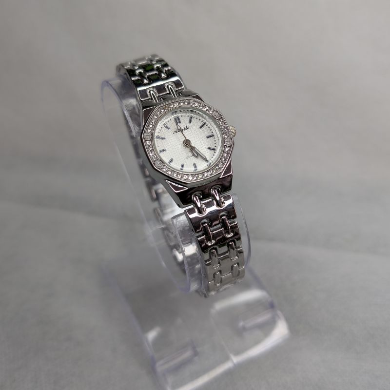 Watch Aogili Silver Chain White Octagonal Dial