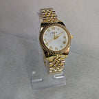 Aogili Golden Chain With White Round Dial