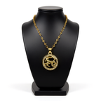 Golden Twelve Constellation Pendant Necklace INS Style