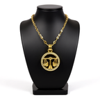 Golden Twelve Constellation Pendant Necklace INS Style