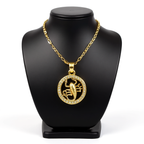 Golden Twelve Constellation Pendant Necklace INS Style