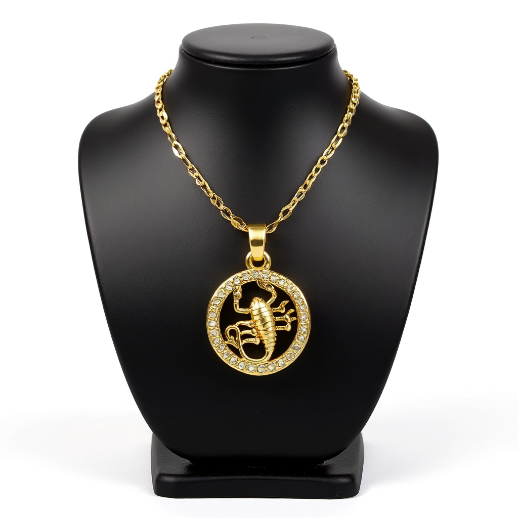 Golden Twelve Constellation Pendant Necklace INS Style